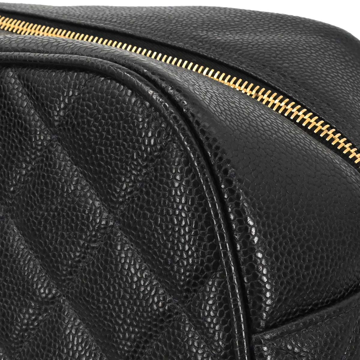 Chanel 2003-2004 Black Caviar Skin Bowling Bag 37