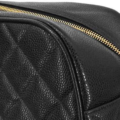 Chanel 2003-2004 Black Caviar Skin Bowling Bag 37