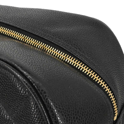 Chanel 2003-2004 Black Caviar Skin Bowling Bag 37