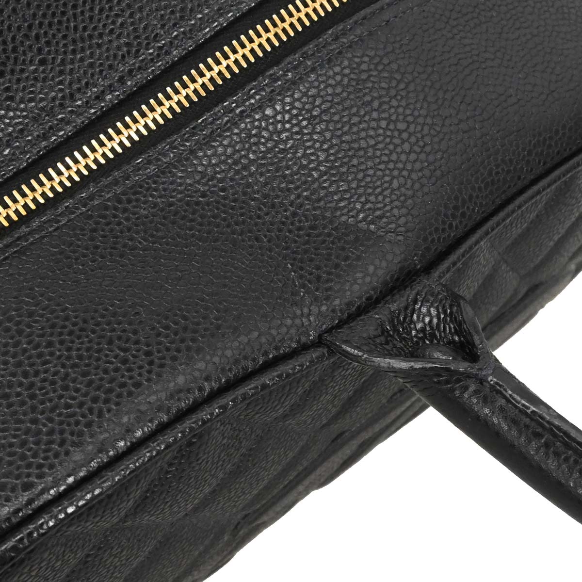 Chanel 2003-2004 Black Caviar Skin Bowling Bag 37
