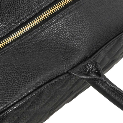 Chanel 2003-2004 Black Caviar Skin Bowling Bag 37