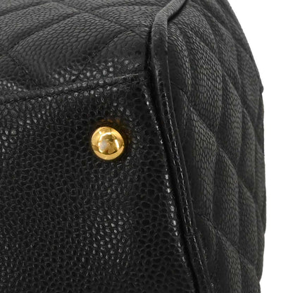 Chanel 2003-2004 Black Caviar Skin Bowling Bag 37