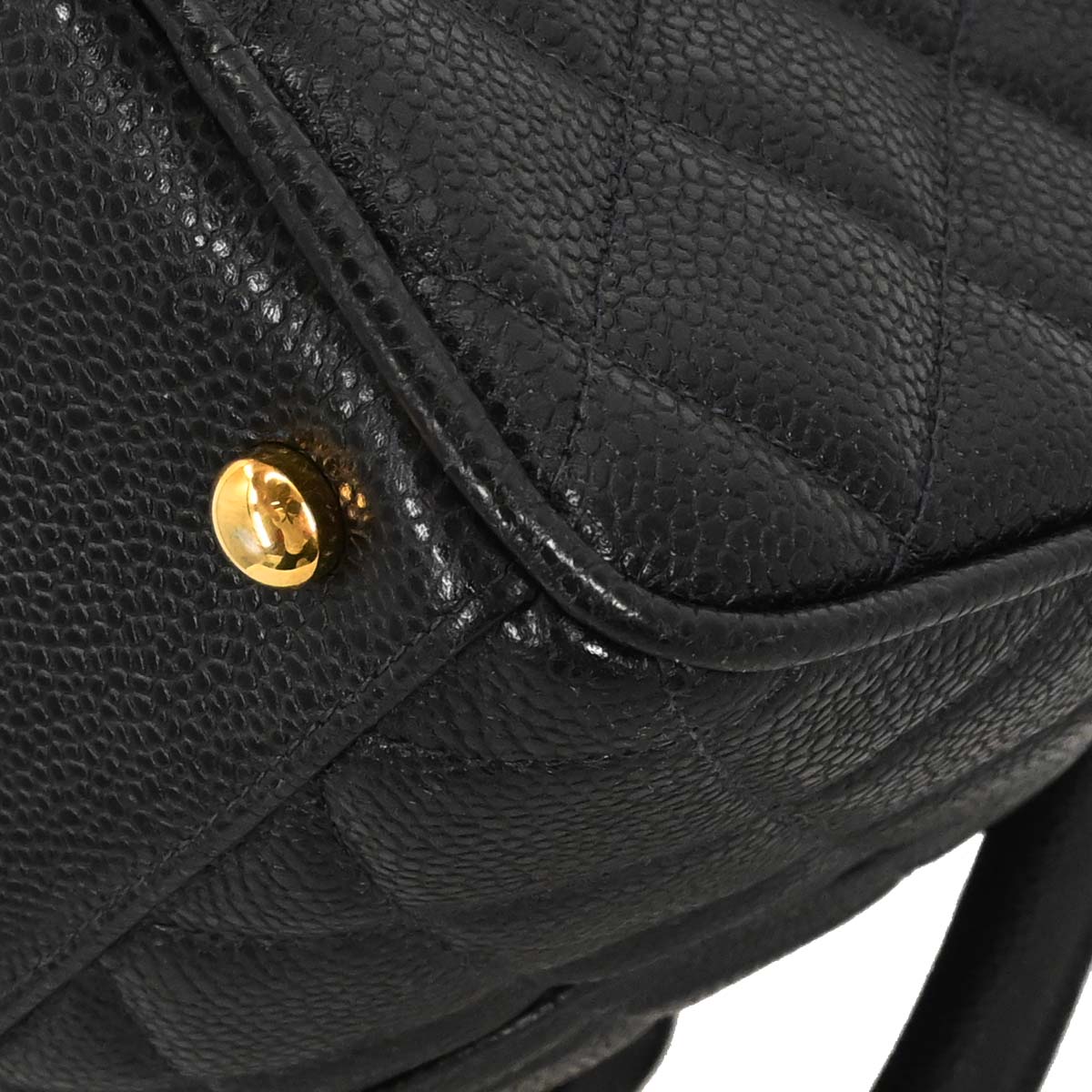Chanel 2003-2004 Black Caviar Skin Bowling Bag 37