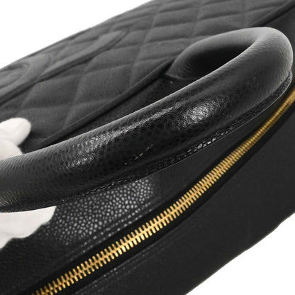 Chanel 2003-2004 Black Caviar Skin Bowling Bag 37