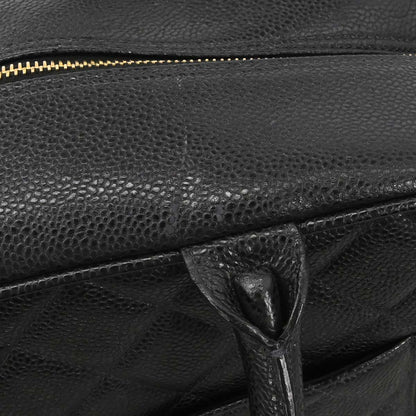 Chanel 2003-2004 Black Caviar Skin Bowling Bag 37