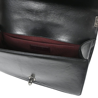 Boy Chanel 2016-2017 Black Calfskin Medium Chain Shoulder Bag