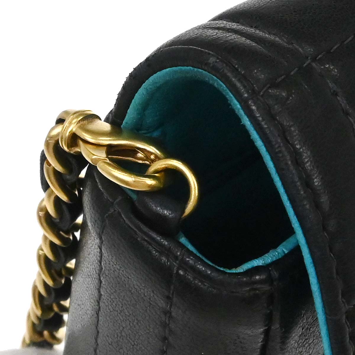 Chanel 2000-2002 Black Lambskin Choco Bar East West Shoulder Bag