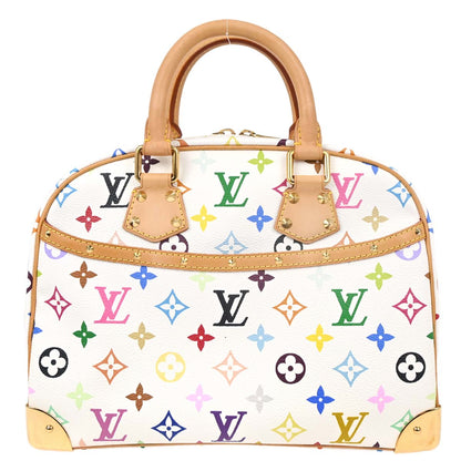 Louis Vuitton White Monogram Multicolor Trouville Handbag M92663
