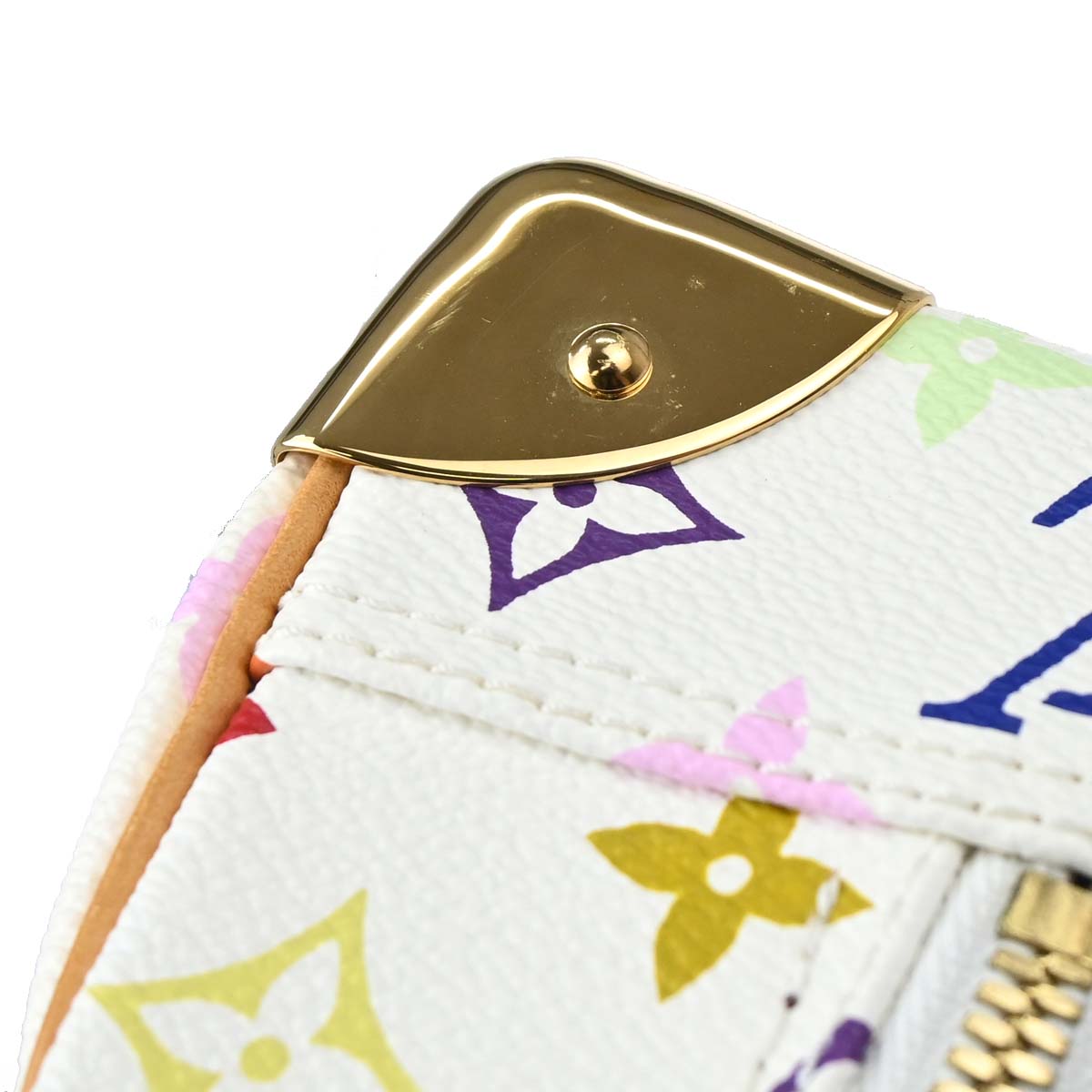 Louis Vuitton White Monogram Multicolor Trouville Handbag M92663