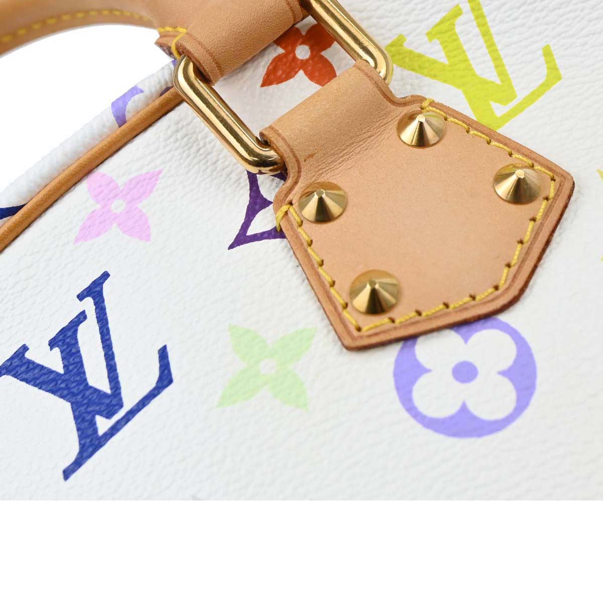 Louis Vuitton White Monogram Multicolor Trouville Handbag M92663