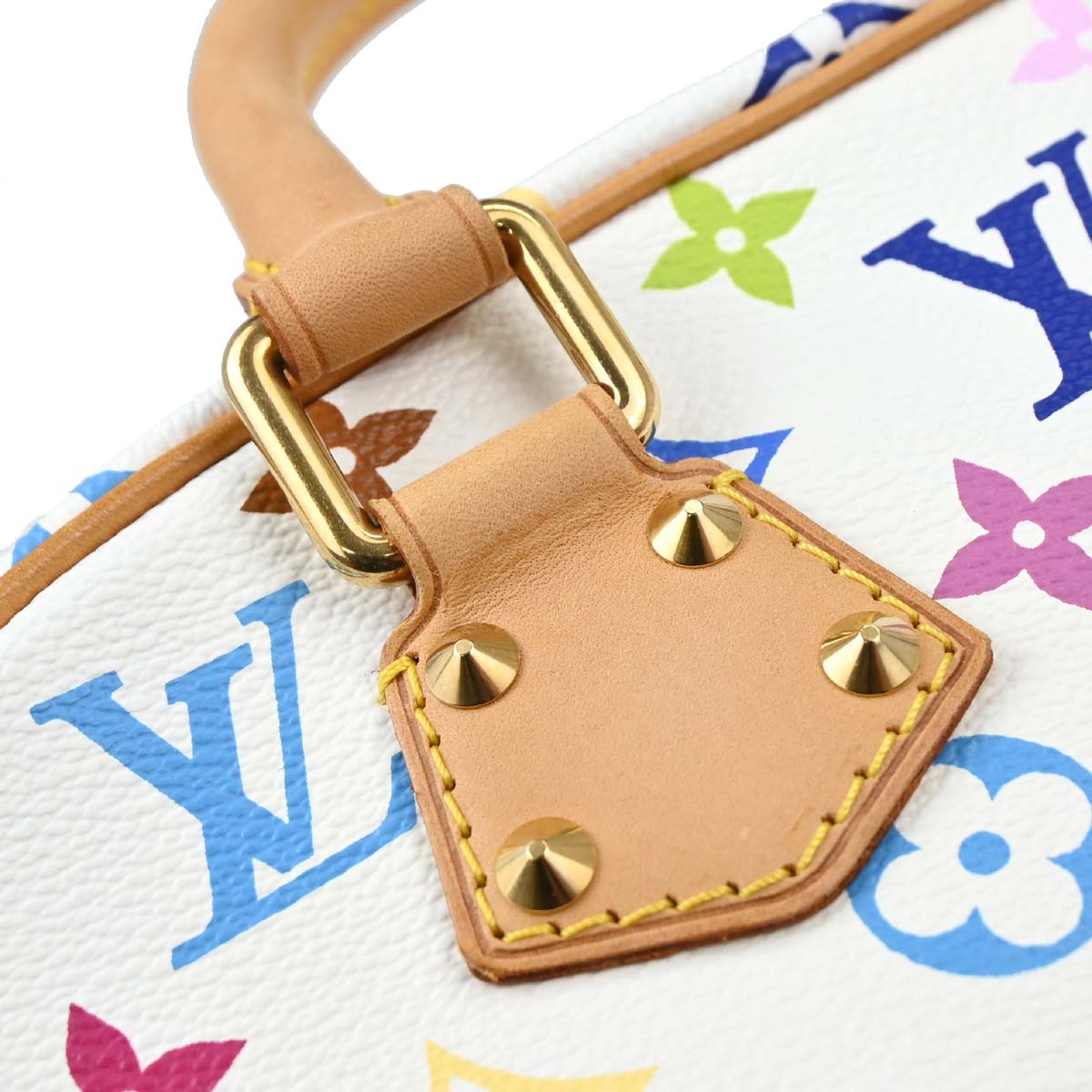 Louis Vuitton White Monogram Multicolor Trouville Handbag M92663
