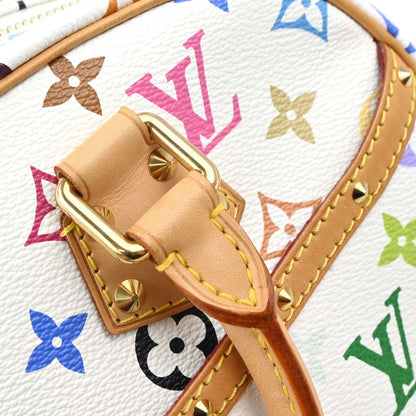Louis Vuitton White Monogram Multicolor Trouville Handbag M92663