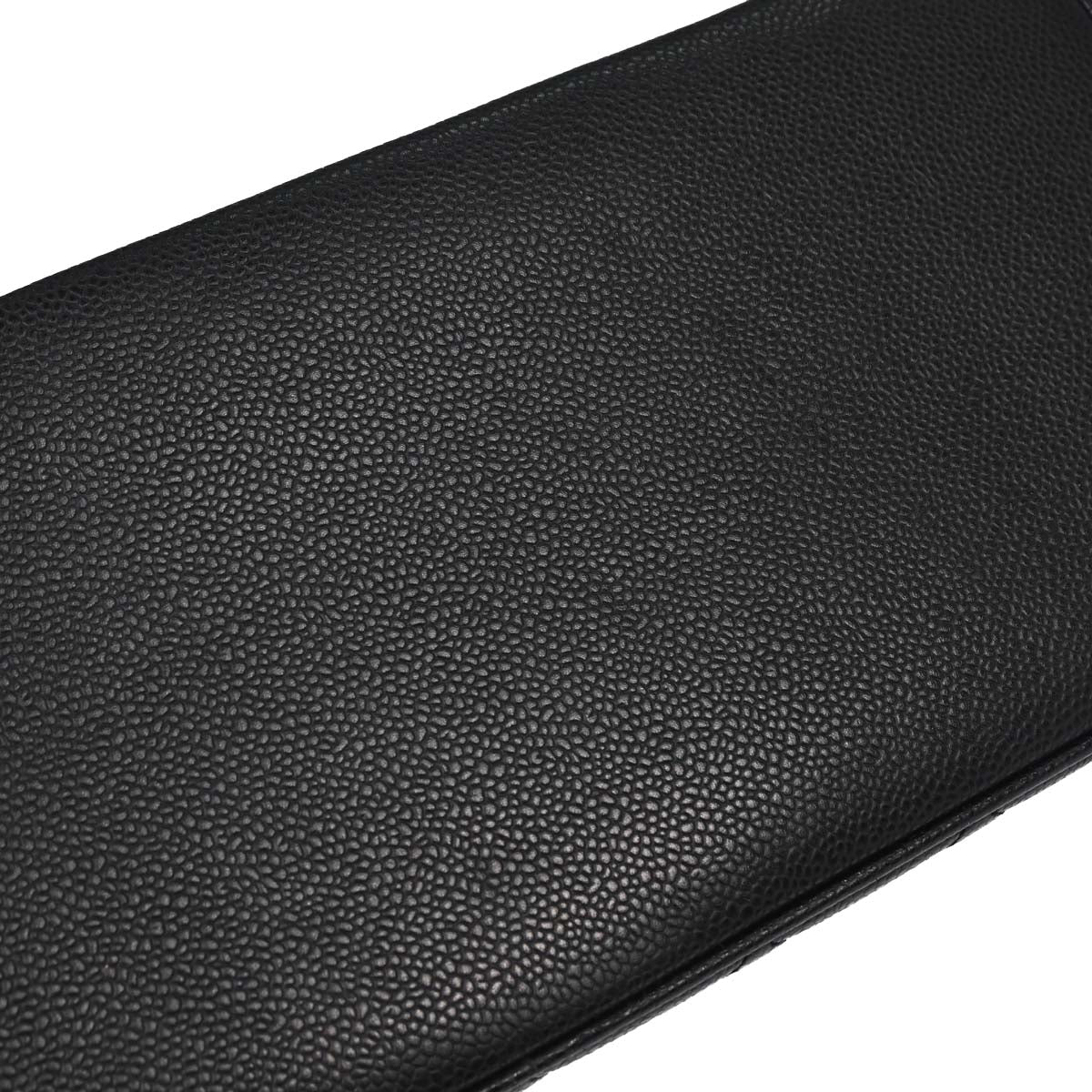 Chanel Black Caviar Skin Medallion Tote Handbag