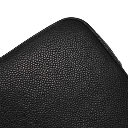 Chanel Black Caviar Skin Medallion Tote Handbag