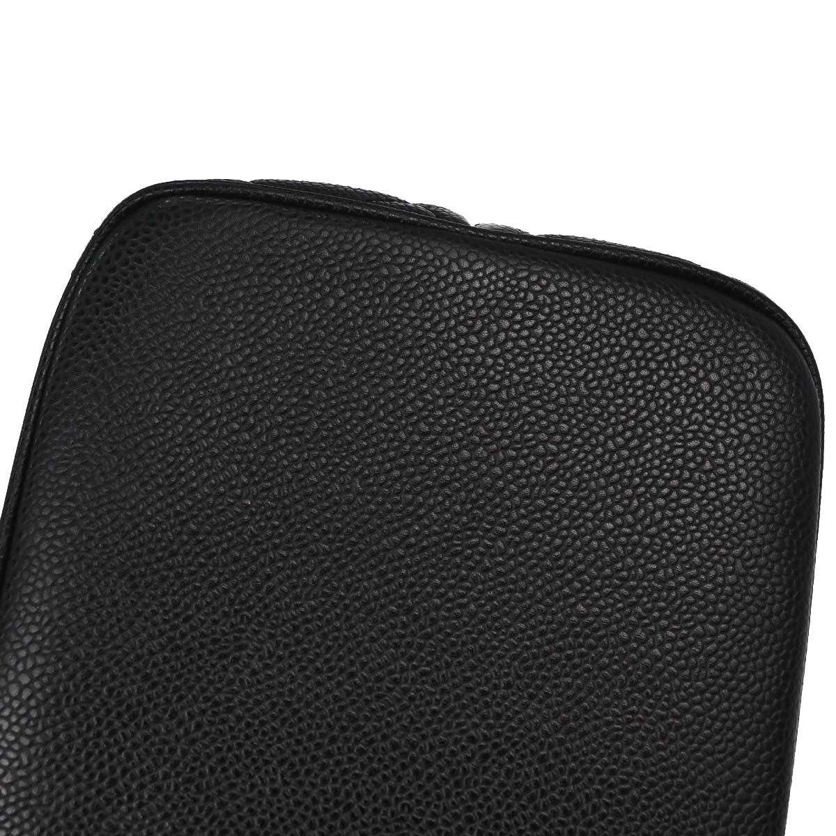 Chanel Black Caviar Skin Medallion Tote Handbag