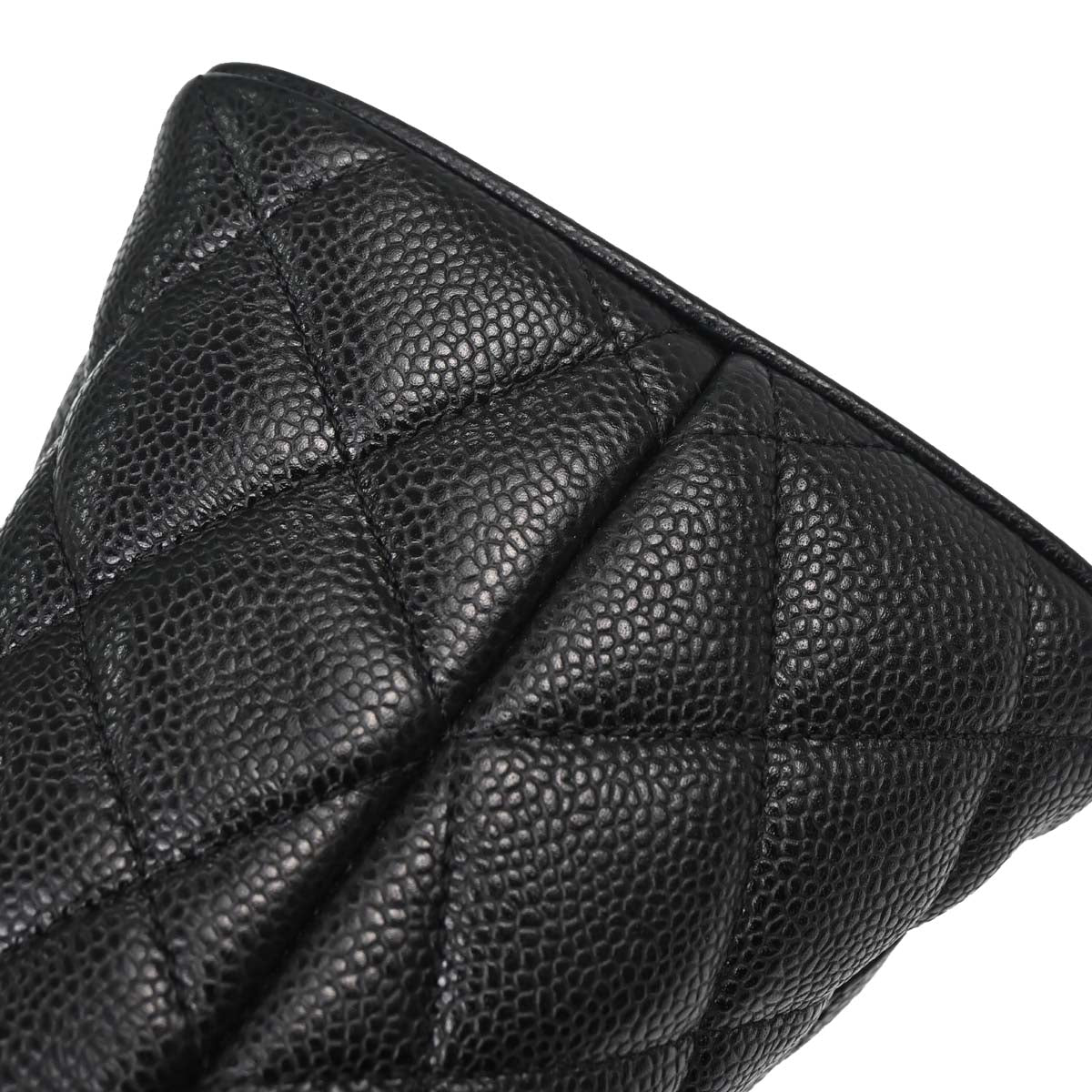 Chanel Black Caviar Skin Medallion Tote Handbag