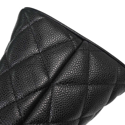 Chanel Black Caviar Skin Medallion Tote Handbag