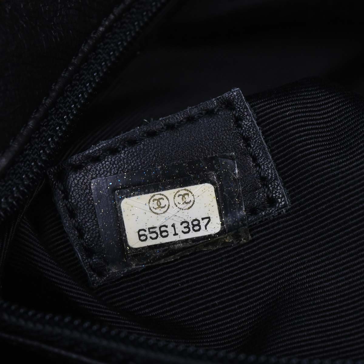 Chanel Black Caviar Skin Medallion Tote Handbag