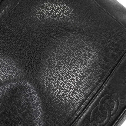 Chanel 1996-1997 Black Caviar Skin Triple CC Backpack