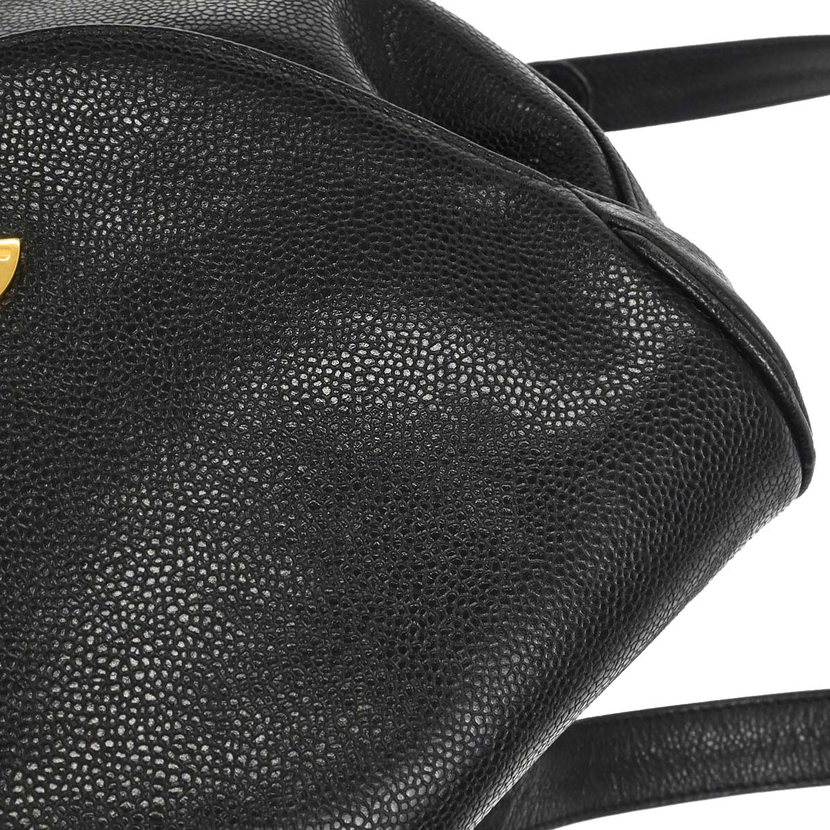 Chanel 1996-1997 Black Caviar Skin Triple CC Backpack