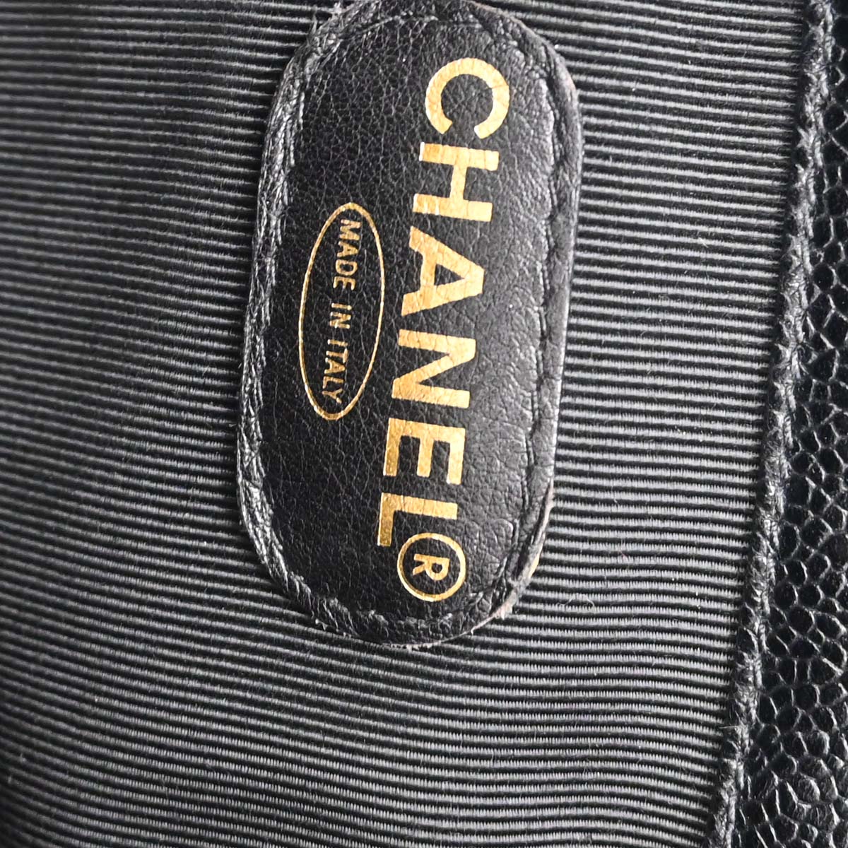 Chanel 1996-1997 Black Caviar Skin Triple CC Backpack