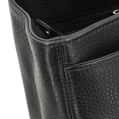 Chanel 2015-2016 Black Deerskin Cerf Executive 2way Shoulder Tote Bag