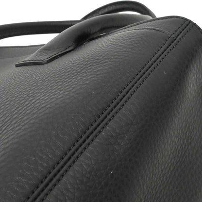 Chanel 2015-2016 Black Deerskin Cerf Executive 2way Shoulder Tote Bag