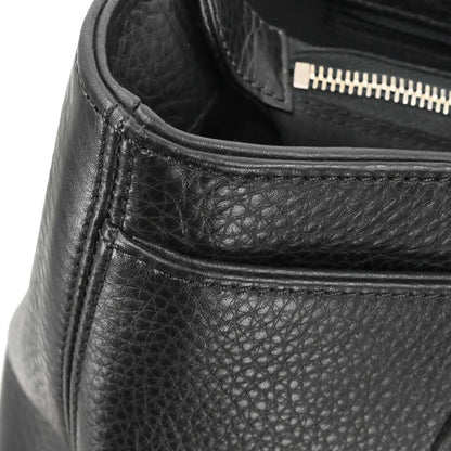 Chanel 2015-2016 Black Deerskin Cerf Executive 2way Shoulder Tote Bag