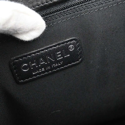 Chanel 2015-2016 Black Deerskin Cerf Executive 2way Shoulder Tote Bag
