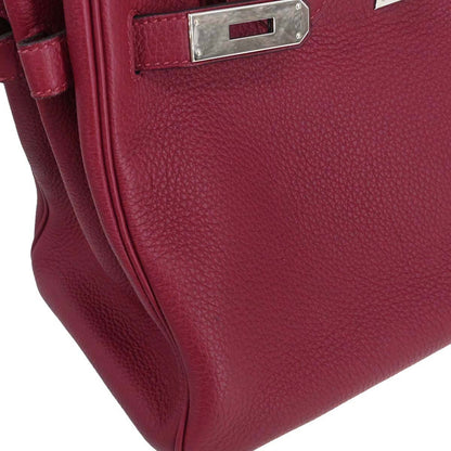 Hermes Rouge Grenade Taurillon Clemence Birkin 30 Handbag