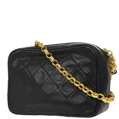 Chanel 1996-1997 Black Lambskin Camera Bag Mini