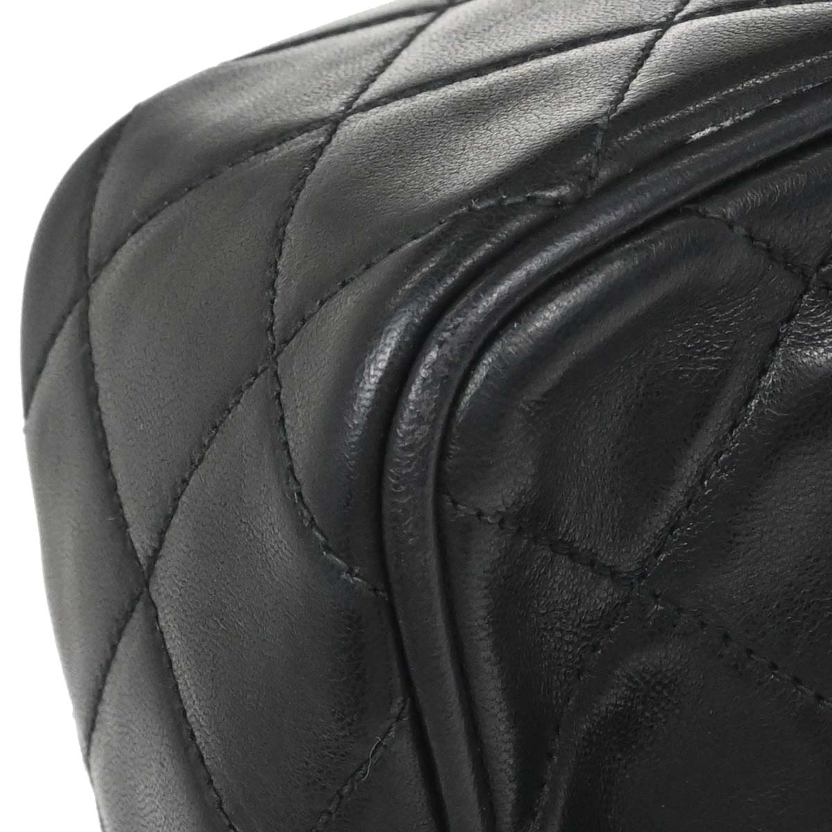 Chanel 1996-1997 Black Lambskin Camera Bag Mini