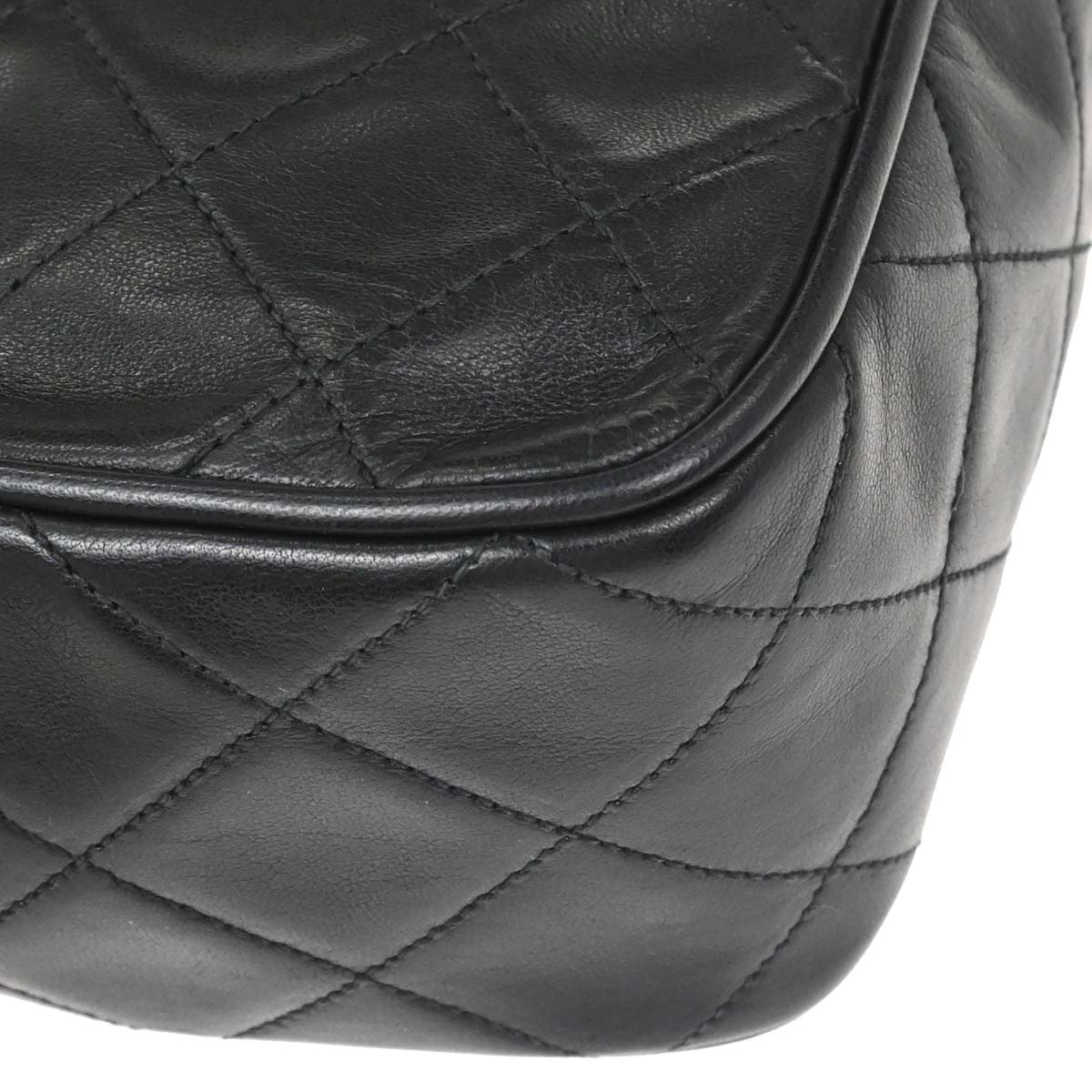 Chanel 1996-1997 Black Lambskin Camera Bag Mini