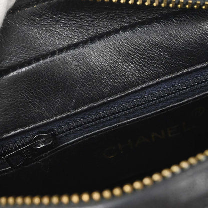Chanel 1996-1997 Black Lambskin Camera Bag Mini