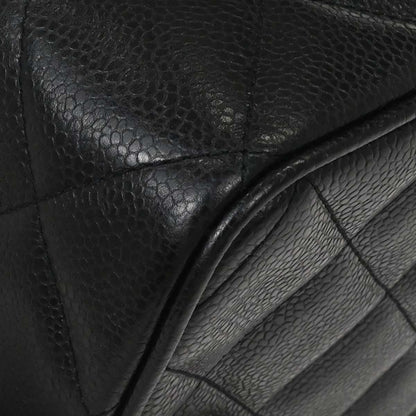 Chanel 1991-1994 Black Caviar Skin Camera Bag Small