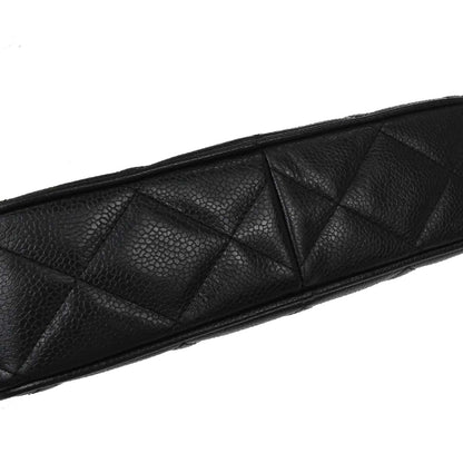 Chanel 1991-1994 Black Caviar Skin Camera Bag Small