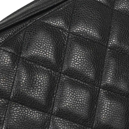 Chanel 1991-1994 Black Caviar Skin Camera Bag Small