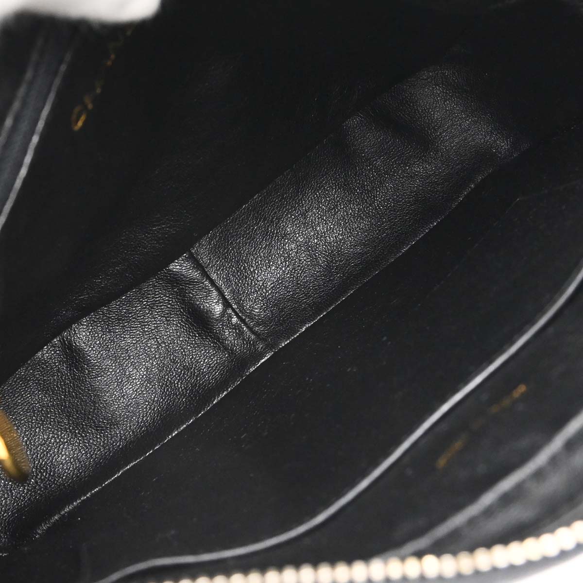 Chanel 1991-1994 Black Caviar Skin Camera Bag Small