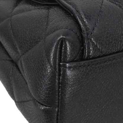Chanel 1996-1997 Black Caviar Skin Shoulder Bag