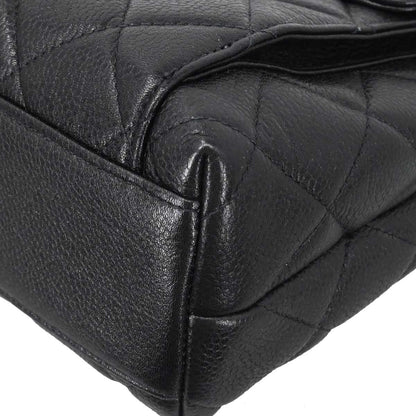 Chanel 1996-1997 Black Caviar Skin Shoulder Bag