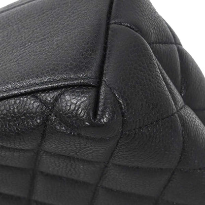 Chanel 1996-1997 Black Caviar Skin Shoulder Bag