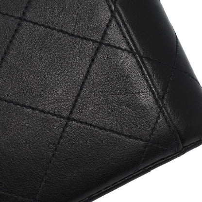 Chanel 1994-1996 Black Lambskin Maxi Classic Flap Shoulder Bag
