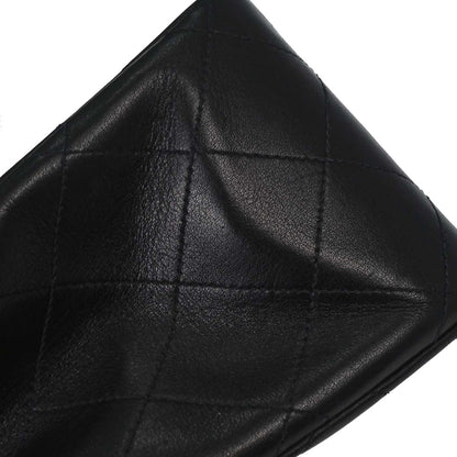 Chanel 1994-1996 Black Lambskin Maxi Classic Flap Shoulder Bag