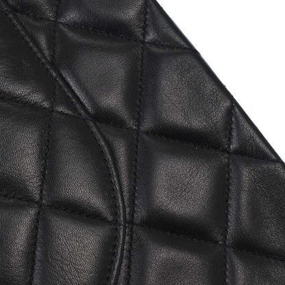Chanel 1994-1996 Black Lambskin Maxi Classic Flap Shoulder Bag