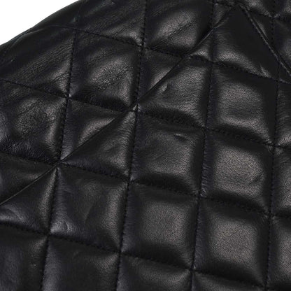 Chanel 1994-1996 Black Lambskin Maxi Classic Flap Shoulder Bag