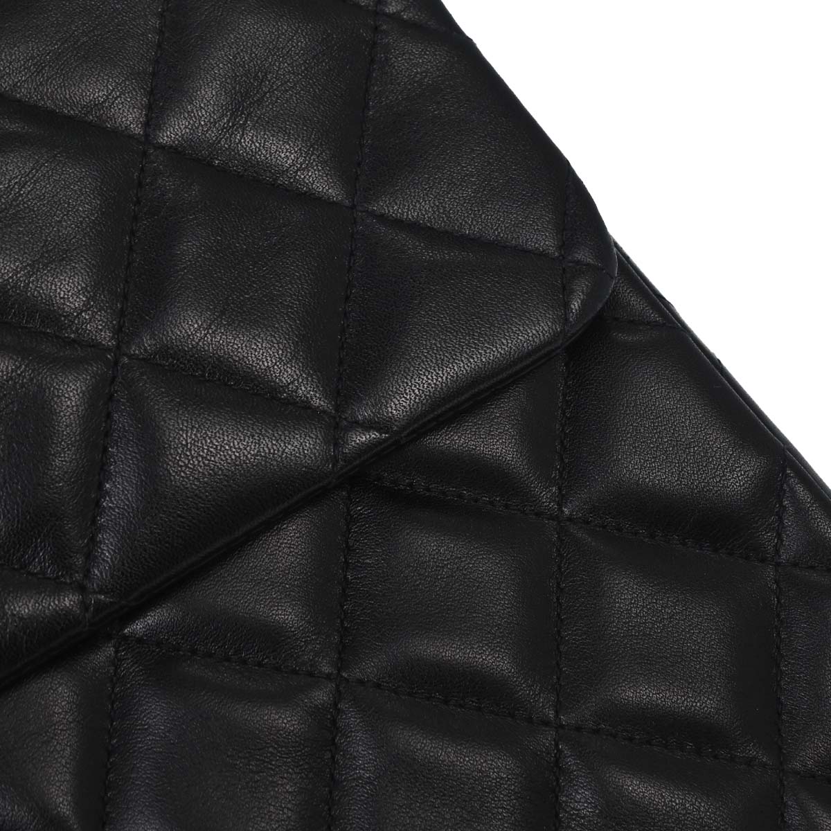 Chanel 1994-1996 Black Lambskin Maxi Classic Flap Shoulder Bag
