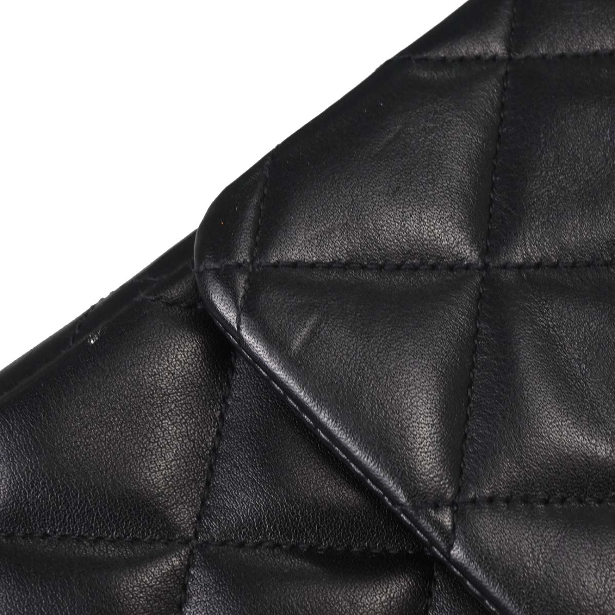 Chanel 1994-1996 Black Lambskin Maxi Classic Flap Shoulder Bag