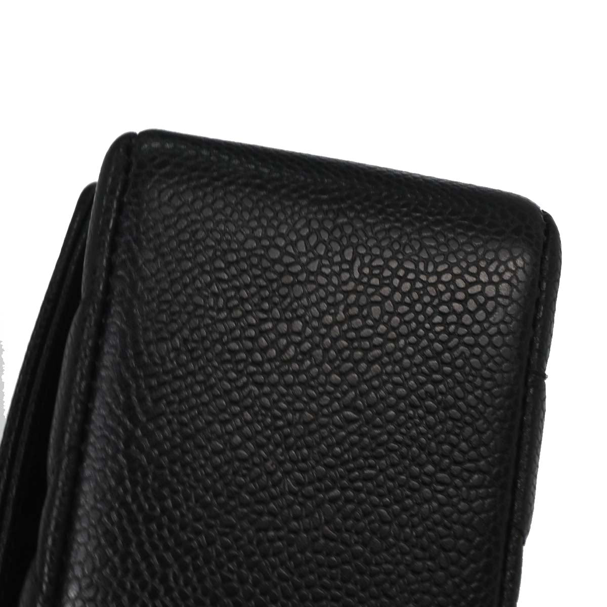 Chanel 1994-1996 Black Caviar Skin Medium Diana Shoulder Bag