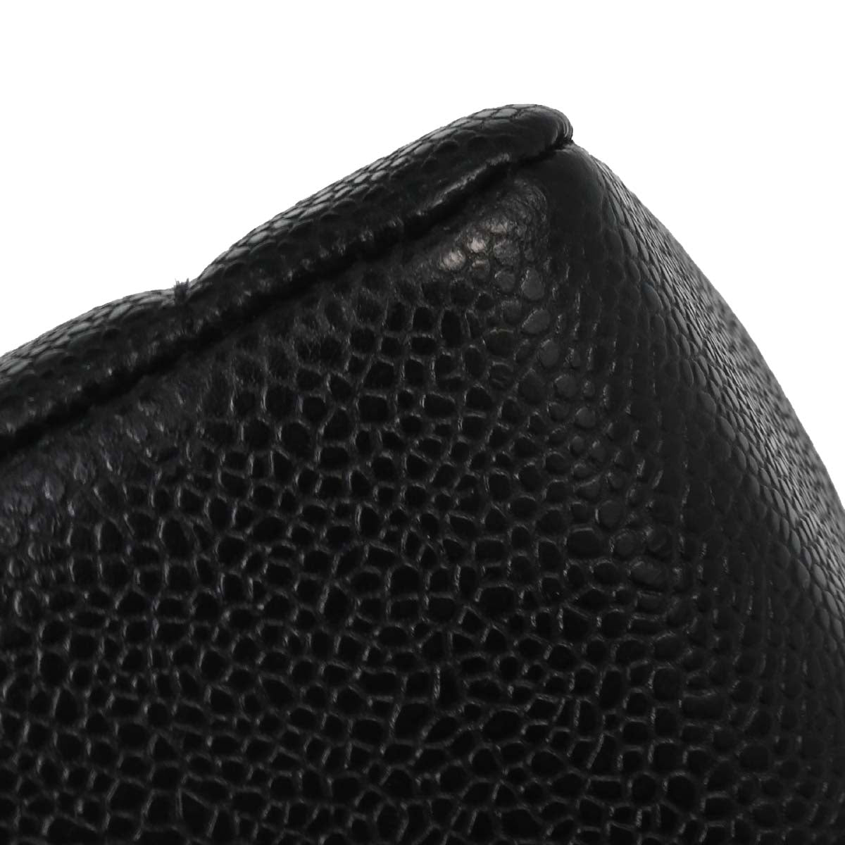 Chanel 1994-1996 Black Caviar Skin Medium Diana Shoulder Bag