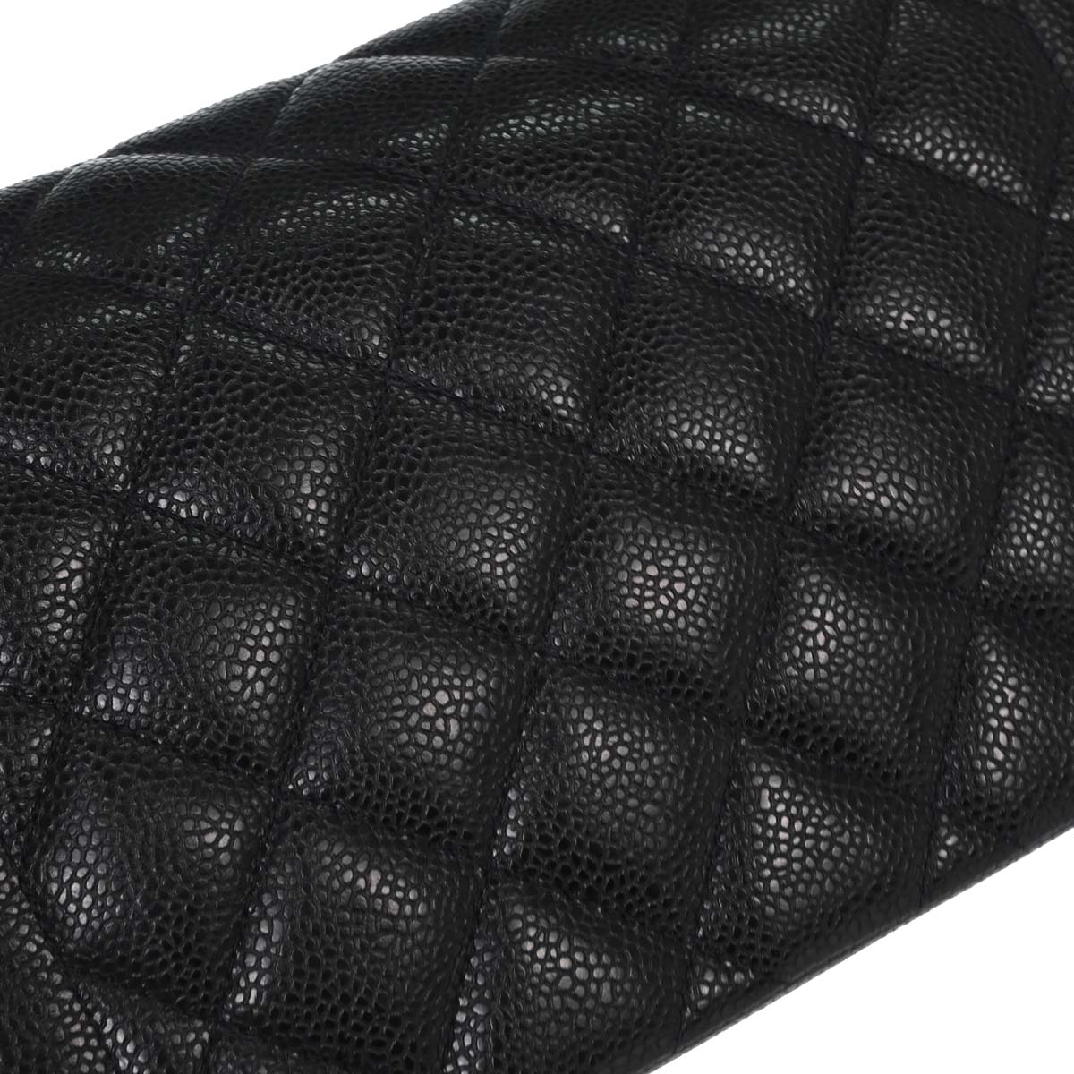 Chanel 1994-1996 Black Caviar Skin Medium Diana Shoulder Bag